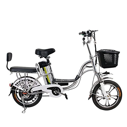 Bici elettriches : paritariny Bici elettrica Bici elettrica per Adulti Ruota da 16 Pollici 25 0W 48 V 15AH. City Road Elettromobile Mobility Mobile Mountain Bicycle Doppio Sedile E-Bike (Color : 250W 48V 8AH)