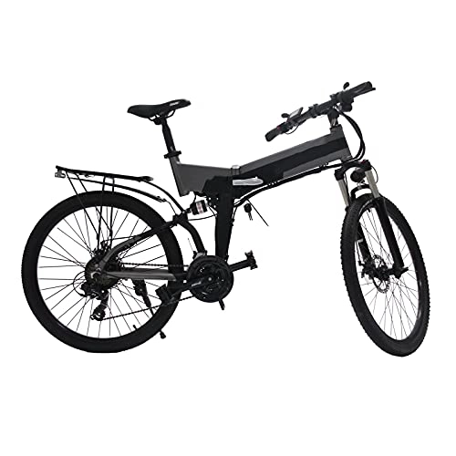 Bici elettriches : paritariny Bici elettrica Bike elettrica 3. 6V 500W 10AH. Batteria al Litio 26 Pollici in Alluminio Pieghevole ebicycle Potente Montagna Ebike MTB. e Bike (Color : Without Battery)