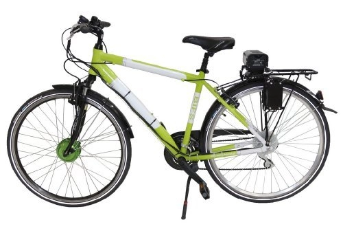Bici elettriches : PB bici elettrica Croce uomini con motore anteriore, 24V / 11, batteria 6Ah