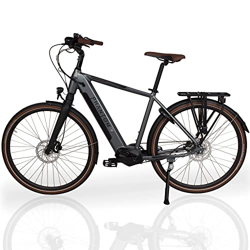 Bici elettriches : Phantom City E-Bike 28 pollici 13 Ah LG Bicicletta elettrica ebike 470 Wh uomo