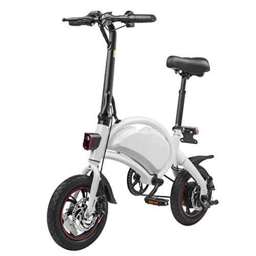 Bici elettriches : Pieghevole Bicicletta Ripiegabile Elettrica, Potente Motore da 350 W, 36V / 7.5AH Batteria, con Autonomia Fino a 30 km, 25 km / h, 12 Pollici Pneumatico Pneumatico, Scooter per Adulti