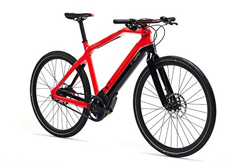 Bici elettriches : Pininfarina Evoluzione Sportiva Carbon Nuvinci Trasmissione cinghia bicicletta elettrica, Unisex - Adulto, Bicicletta elettrica., 87002000, Colore: rosso, M
