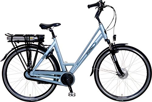 Bici elettriches : POPAL E-Volution 1.0 28 Pollice 53 cm Donne 7SP Freni a rulli Blu Cielo