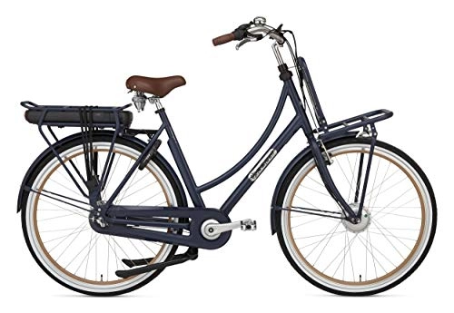 Bici elettriches : POPAL Prestige-E 28 Pollice 50 cm Donne 3SP Freni a rulli Blu Scuro