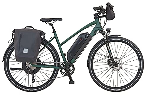 Bici elettriches : Prophete Bike ENTDECKER eT300 28" da RH50, Sospensore Unisex-Adulti, Verde Oliva, 71 cm