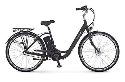 Bici elettriches : Prophete GeniESSER E9.3 City E-Bike 28" Bicicletta elettrica da adulto, nero opaco, RH 48 cm