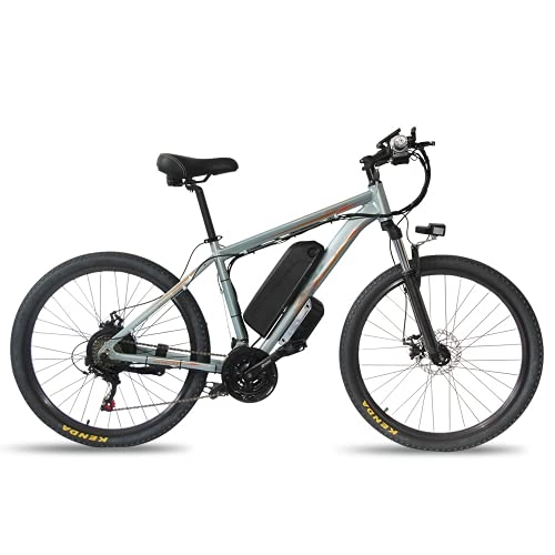 Bici elettriches : QMYYHZX Bici elettrica 26 Pollici e-Bike Uomo Donna, e-Bike Mountain Bike 350W con Batteria al Litio Estraibile 48V / 13Ah, Bici elettrica 21 velocità, 35km / h E-MTB City Bike per Uomini e Donne