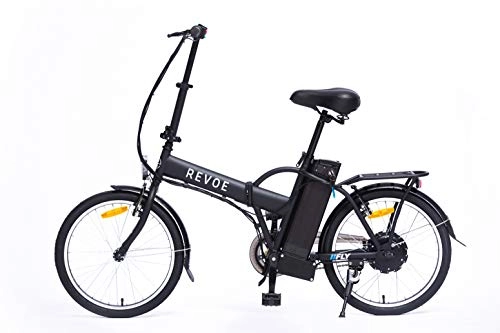 Bici elettriches : REVOE Fly, Bicicletta Elettrica Pieghevole 20' Misto Adulto, Nero