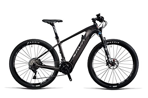 Bici elettriches : Sava Carbon Ebike elettrico Bike 27, 5 Mountain Bike MTB Knight 9.0 XT solo 18, 5 kg