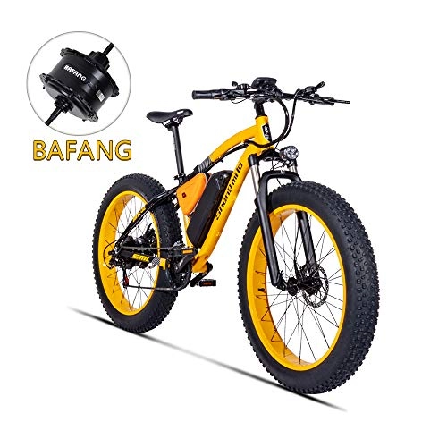 Bici elettriches : Shengmilo 1000W Motore, eBike MX02, E-Bike, 48 V, 17 AH (Giallo)