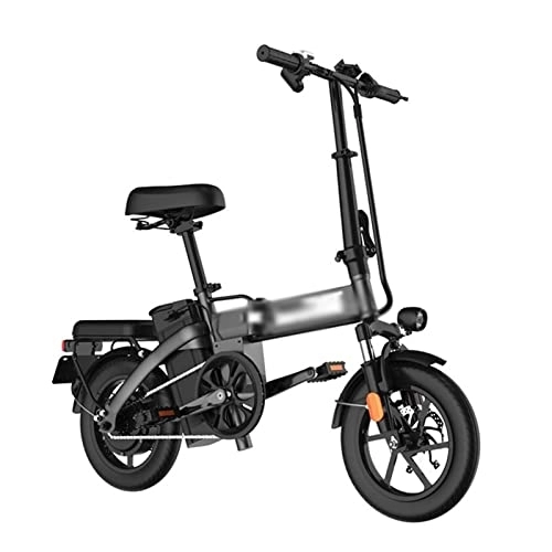 Bici elettriches : TABKER Bici elettrica Bicycle Electric Folding Bicycle Ultra Long Battery Life Electric Bicycle