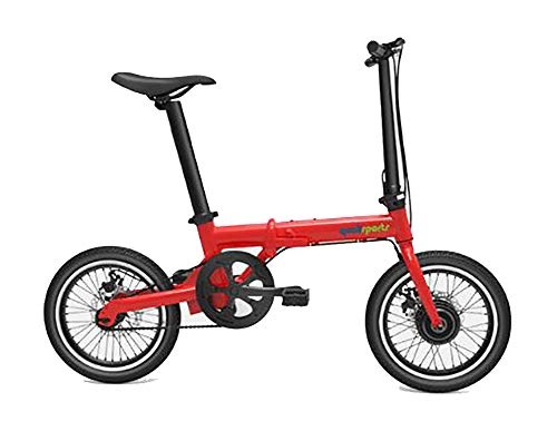 Bici elettriches : TX Bici elettrica Pieghevole Mini Dimensioni 2 Ruote Scooter Intelligente, Facile Crociera a velocit Fissa, Red