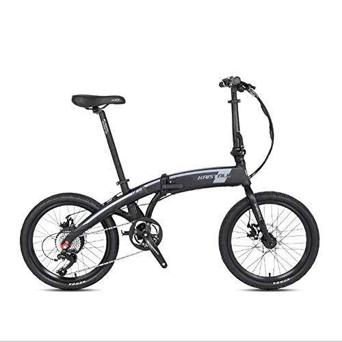 Bici elettriches : TX Bicicletta elettrica Pieghevole da 20 Pollici Batteria al Litio 36V Portatile Controllo Display Digitale LCD per Uomini Adulti