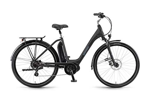 Bici elettriches : Unbekannt Winora Sima 7 300 Pedelec 2019 - Bicicletta elettrica da Trekking, Colore: Nero, Nero Opaco, 54 cm