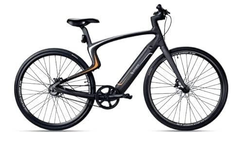 Bici elettriches : Urtopia Bicicletta elettrica intelligente Carbon One M Sirius | eBike con batteria rimovibile da 352, 8 Wh e autonomia fino a 100 km | Fibra di carbonio | Navigazione GPS | Display LED | Controllo
