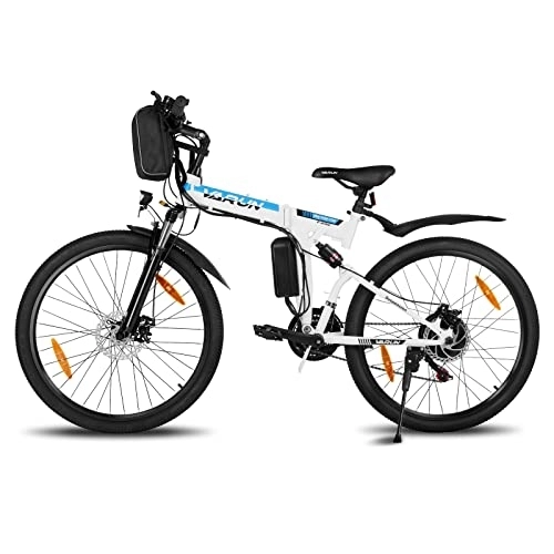 Bici elettriches : VARUN Bici Elettrica, 26" Bici Elettrica Pieghevole, Mountain Bike Elettrica con Batteria Removibile 36V 8Ah mtb per Outdoor e Pendolarismo