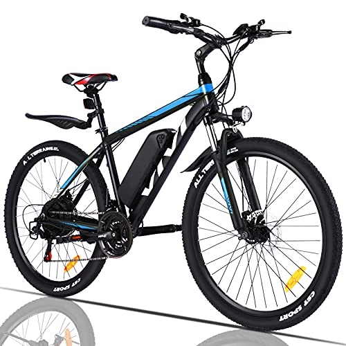 Bici elettriches : VIVI Bicicletta Elettrica 250W Bici Elettriche, Bici Elettrica per Adulti, Mountain Bike Elettrica 26", Batteria da 10.4Ah, Velocità di 25km / h, 3 Modalità di Lavoro
