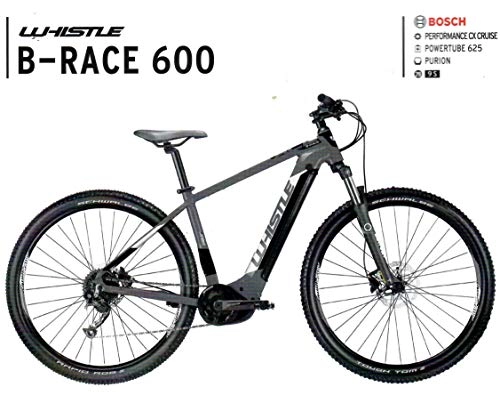 Bici elettriches : WHISTLE B-Race 600 9V Black Anthracite White 29" Tg. 46