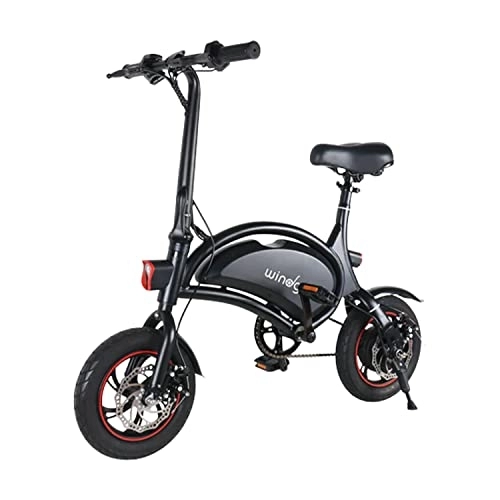 Bici elettriches : Windgoo B3 Bici elettrica a lungo raggio, Batteria 36V durevole, Freno meccanico a disco, Bici elettrica con sedile, Motore di potenza 250W, Bici pendolari con catena e pedali