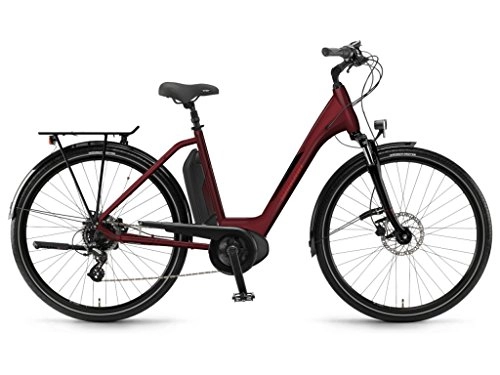 Bici elettriches : Winora Bike Sima 7 donna ACTIVE 400Wh 28'' 7v rosso taglia 54 2018 (City Bike Elettriche) / E-Bike Sima 7 woman ACTIVE 400Wh 28'' 7s red size 54 2018 (Electric City Bike)