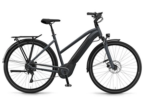 Bici elettriches : Winora Bike Sinus i10 unisex CRUISE 500Wh 28'' 10-v grigio opaco Taglia 52 2018 (City Bike Elettriche) / E-Bike Sinus i10 unisex CRUISE 500Wh 28'' 10-s grey matt Size 52 2018 (Electric City Bike)