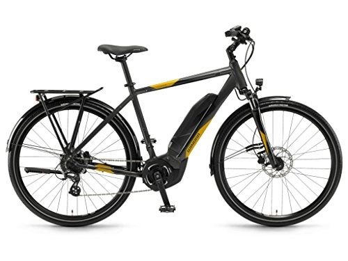 Bici elettriches : winora E-Bike Yucatan 8 uomo Yamaha PW-S 400Wh 28'' 8v nero taglia 48 2018 (City Bike Elettriche) / E-Bike Yucatan 8 man Yamaha PW-S 400Wh 28'' 8s black size 48 2018 (Electric City Bike)