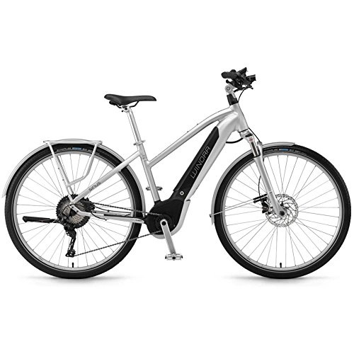 Bici elettriches : Winora Sinus iX11 Urban Donna 500Wh 28'' 11v. XT 18 Bosch CX Argento T. 48 (City Bike Elettriche)