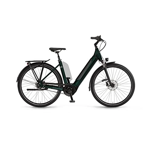 Bici elettriches : WINORA Sinus R8 Wave 27, 5'' 8v 625Wh Bosch Active Plus freno contropedale Verde 2022 Taglia 46 (City Bike Elettriche))