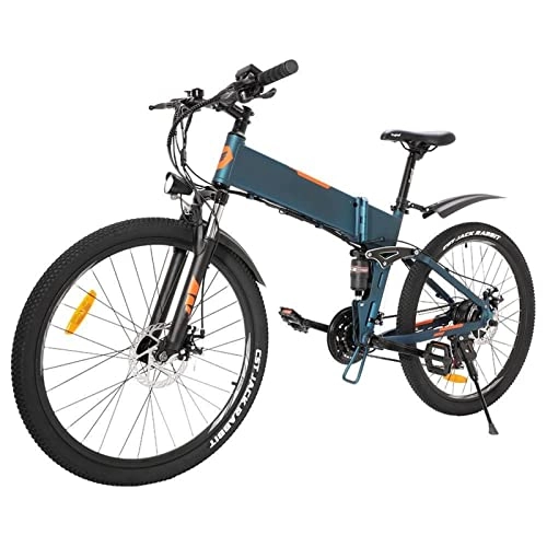 Bici elettriches : WMLD Bici elettrica Fat Bike Bicicletta elettrica Pieghevole for Adulti 250W Bicicletta elettrica Leggera Portatile Pieghevole da 26"Ruota 36V 10.4Ah Batteria Rimovibile Mountain Urban E-Bike