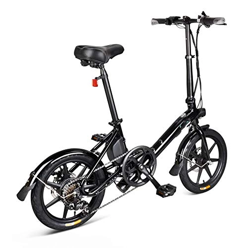 Bici elettriches : XINRISHENG Ciclomotore Pieghevole Bici elettrica, a velocit variabile Versione Biciclette da 14 Pollici Pneumatici 250W a Motore, Portatile per Adulti Bicicletta elettrica, Grigio