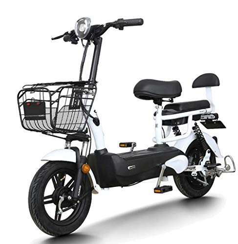 Bici elettriches : XMIMI Auto elettrica 48 V Scooter Maschio e Femmina Batteria per Adulti Auto Anziano Scooter da asporto Piccola Bicicletta elettrica Bicicletta elettrica