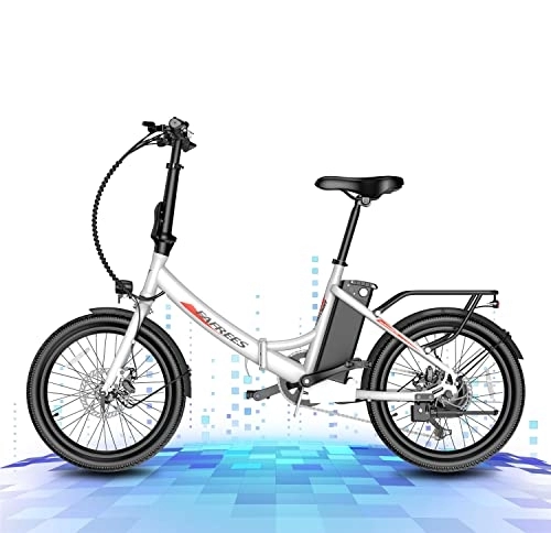 Bici elettriches : YANGAC Bicicletta Elettrica, 20'' Bici Elettrica Pieghevole Motore 250 W, Batteria 48V / 14, 5 Ah 110KM, Con Contropunta Posteriore e Display a Colori, Leggero Bici Elettrica per Viaggio, RV