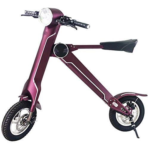 Bici elettriches : YLJYJ Folding Electric Bike, Adult Mini Folding Electric Car Bike Aluminum Alloy Frame Portable Folding Bicycle Battery Outdoor Motorcycle tra(Exercise Bikes)