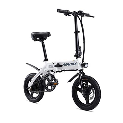 Bici elettriches : YONGXINXUZE Bicicletta da Città 14 Pollici Pieghevole Bicicletta Portatile Mini Bicicletta per Adulti a Due Freni a Disco Bicicletta da Città