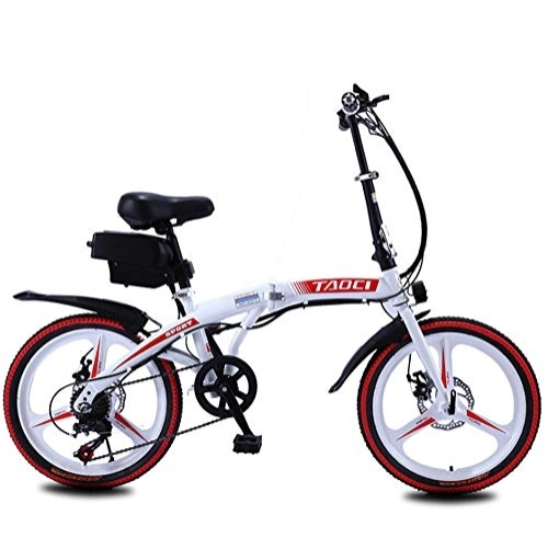 Bici elettriches : YQ&TL Bicicletta elettrica per ciclomotore per Adulti velocità da 20 Pollici E-Bike Pieghevole Intelligente 36V 8 / 10AH 250W Motore per Bicicletta da Montagna in Acciaio al Carbonio per Uomo A 8AH