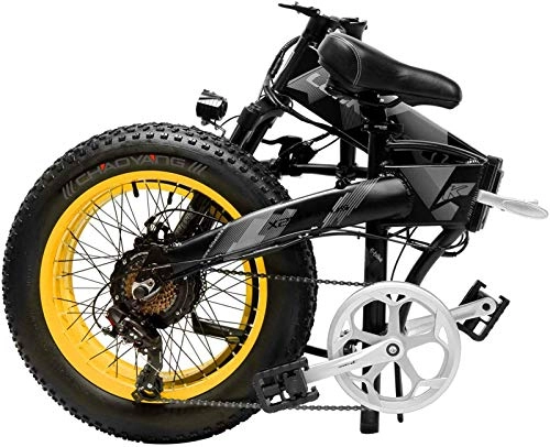Bici elettriches : ZJZ Aggiornamento 48V 1000w Bicicletta elettrica da Montagna 20 Pollici Fat Tire E-Bike （velocità 40 Km / h） Cruiser Men Sports Bike