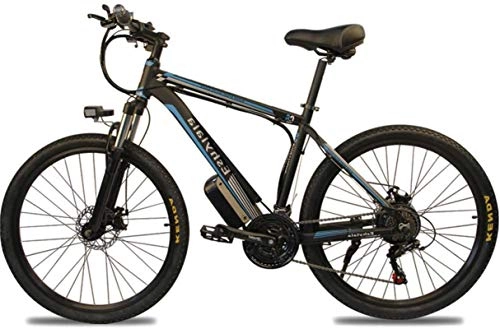 Bici elettriches : ZJZ Bicicletta da 350 W 26"per Adulti Bicicletta / Mountain Bike, Bici con Batteria Rimovibile da 10 / 15Ah, Cambio Professionale a 27 velocità (Blu)