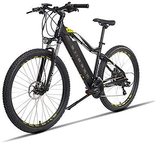 Bici elettriches : ZJZ Biciclette elettriche da Montagna da 27, 5 Pollici 48V per Batteria al Litio Rimovibile per Bicicletta elettrica da pendolarismo Urbano da 400W per Adulti, Cambi a 21 velocità