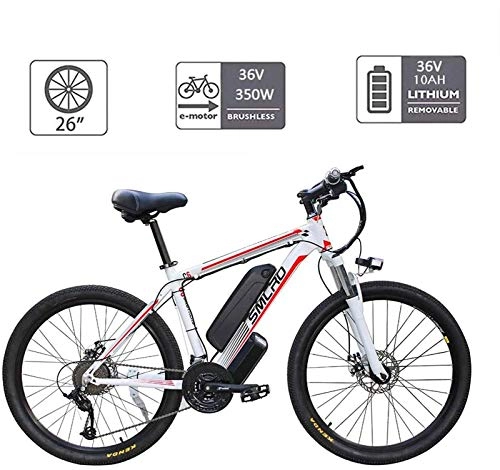 Bici elettriches : ZJZ Biciclette elettriche per Adulti, Bici in Lega di Alluminio da 360 W Bicicletta Rimovibile 48V / 10Ah Batteria agli ioni di Litio Mountain Bike / Bicicletta per pendolari