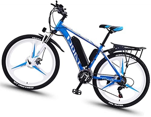 Bici elettriches : ZJZ Mountain Bike, 350 W 26 '' Bicicletta con Batteria agli ioni di Litio Rimovibile 36V 8AH per Adulti, Sistema di Trasmissione a 21 velocità