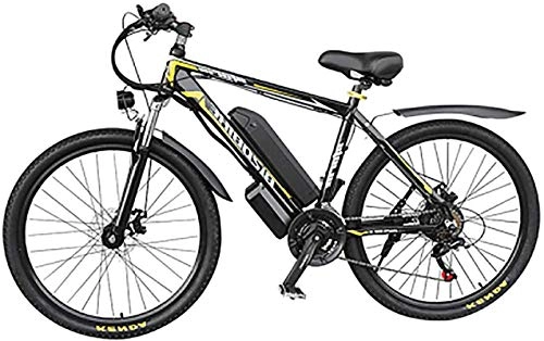 Bici elettriches : ZJZ Mountain Bike da 26 Pollici 48V per Adulti, Batteria al Litio Rimovibile per Bicicletta da pendolarismo Urbano 350W con Controllo della velocità, Cambio a 27 velocità