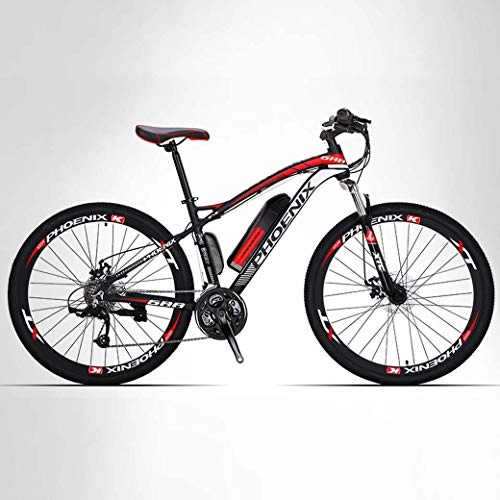 Bici elettriches : ZTYD Bici elettrica, 26" Mountain Bike per Adulti, all Terrain Biciclette 27 velocità, 50 chilometri di Distanza in miglia Pure Batteria Rimovibile agli ioni di Litio, 40km / 90km, Electric / Hybrid