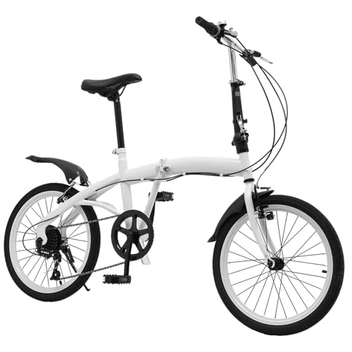 Bici pieghevoli : Akuoyiexemye Bicicletta pieghevole da 20 pollici, 6 marce, altezza regolabile, portata 90 kg, adatta a partire da 140 – 190 cm