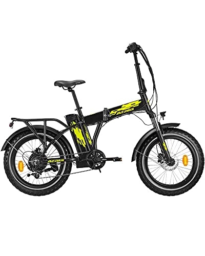 Bici pieghevoli : ATALA BICI EXTRAFOLDING Fat Bike 20 Gamma 2020 (Black Neon Yellow Matt)