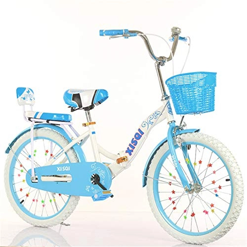 Bici pieghevoli : Bambini Moto, Bicicletta Pieghevole, Bici Compatta, Bicicletta Portatile, Mini Bicicletta Pieghevole Leggera, Blu-Blu 1 20 Anni