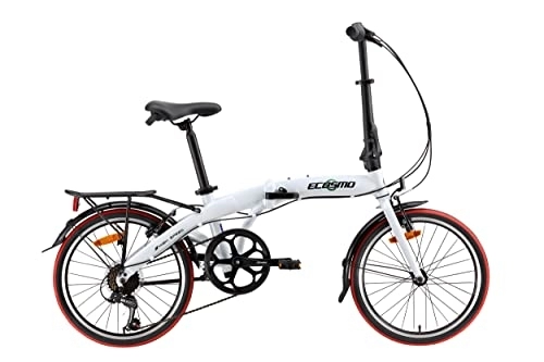 Bici pieghevoli : Bici da città pieghevole, con telaio in lega leggera da 50, 80 cm, 12 kg, di ECOSMO, modello 20AF09W