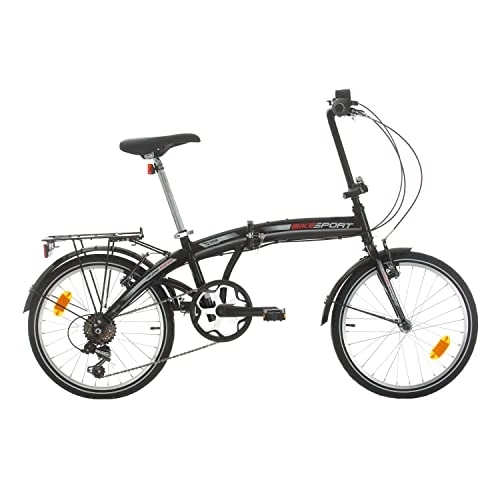 Bici pieghevoli : Bikesport FOLDOING 20 Pollici Pieghevole City Bike Unisex Shimano Nexus 3 Velocita (Gloss Nero)
