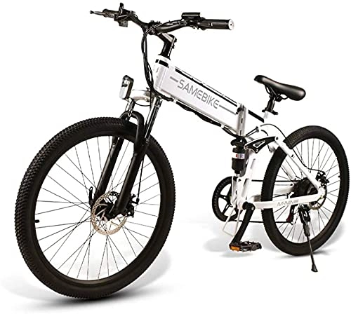 Bici pieghevoli : CCLLA 26"E-Bike, E-MTB, E-Muntainbike 48 V 10, 4 Ah 350 W - Mountain Bike elettrica Pieghevole da 26 Pollici 21 Livelli con Cambio assistito