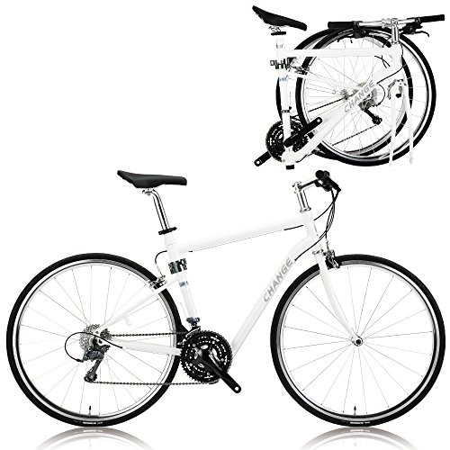 Bici pieghevoli : CHANGE Bicicletta Pieghevole Leggera a Pieno Formato Shimano 24 velocità DF-702W