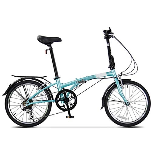 Bici pieghevoli : CHEZI Folding bikeBicicletta Pieghevole Bicicletta Ultraleggera per Uomo e Donna 6 velocità per Bicicletta Pieghevole Casual da 20 Pollici